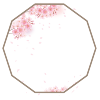 rosa Sakura-Rahmen png