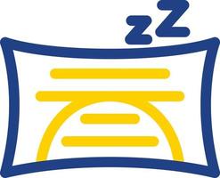 diseño de icono de vector de almohada de bebé