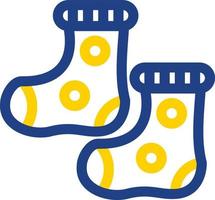 diseño de icono de vector de calcetines de bebé