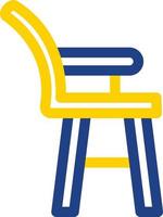 High Chair Vector Icon Design