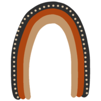 arco-íris orgânico com estilo boêmio png