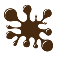 salpicaduras de chocolate png