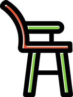 High Chair Vector Icon Design