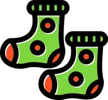 diseño de icono de vector de calcetines de bebé