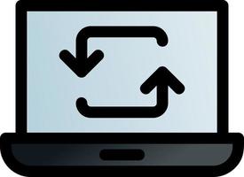 Data Synchronization Vector Icon Design
