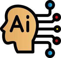 Artificial Consciousness Vector Icon Design