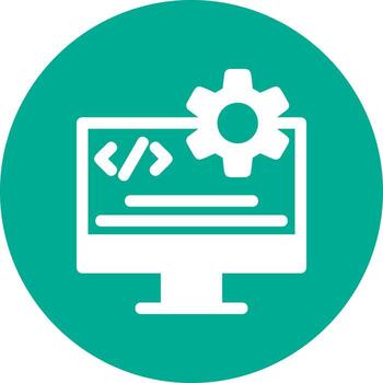 Code Engineering Vector Icon Design