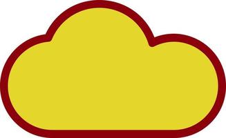 diseño de icono de vector de nube