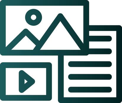 Unstructured Data Vector Icon Design