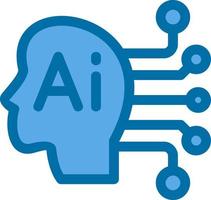 Artificial Consciousness Vector Icon Design