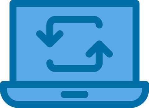 Data Synchronization Vector Icon Design