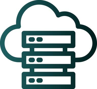 diseño de icono de vector de centro de datos