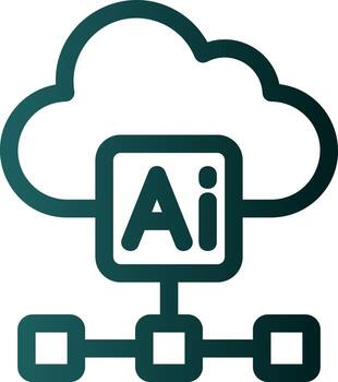Cloud Based Architecture Vector Icon Design