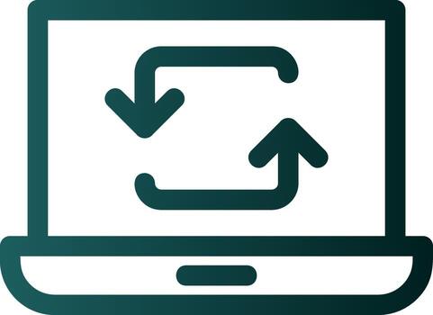 diseño de icono de vector de sincronización de datos