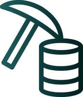 Data Mining Vector Icon Design
