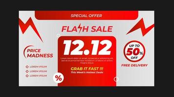 Flash sale background banner vector