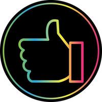 Thumbs Up Vector Icon Design