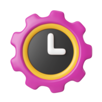 Time Management 3D Illustration Icon png