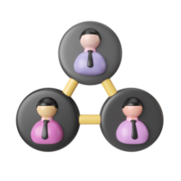 Connection 3D Illustration Icon png