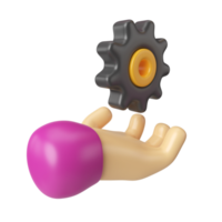 icono de ilustración 3d de servicios png