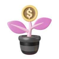 investering 3d illustration ikon png