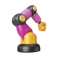 industriell robot 3d illustration ikon png