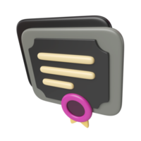 Shares 3D Illustration Icon