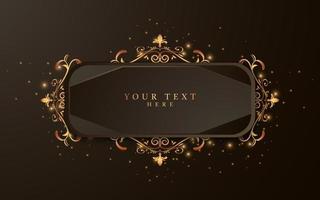 elegant vintagere ctangle frame design vector