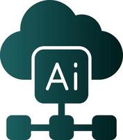 Cloud Based Architecture Vector Icon Design