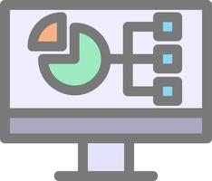 diseño de icono de vector de visualización de datos