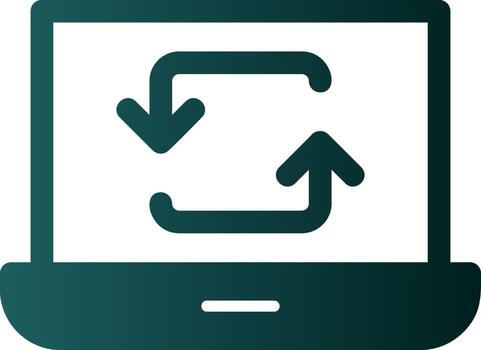 diseño de icono de vector de sincronización de datos