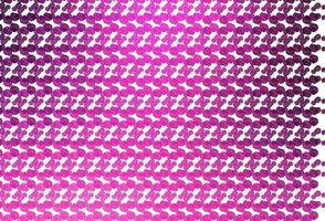 Light Pink vector pattern with curved circles.