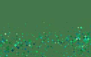 Light Blue, Green vector cover with small and big stars.