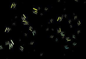 Dark blue, yellow vector template with repeated sticks.