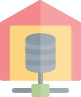 Data Warehouse Vector Icon Design