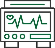 Ekg Monitor Creative Icon Design vector