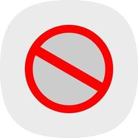 Slash Vector Icon Design