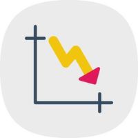 Trending down Vector Icon Design