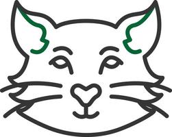 diseño de icono creativo de gato vector