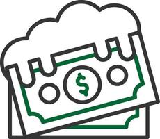 Money Laundering Creative Icon Design vector