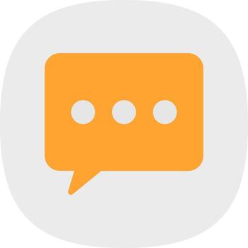 diseño de icono de vector cuadrado de mensaje