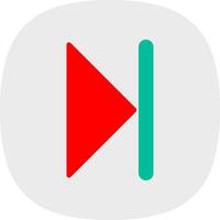 Skip Vector Icon Design