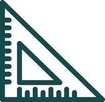diseño de icono de vector de regla triangular