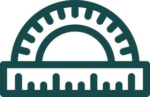 Protractor Vector Icon Design