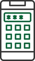 Pin Code Creative Icon Design vector
