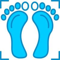 Foot Print Creative Icon Design vector
