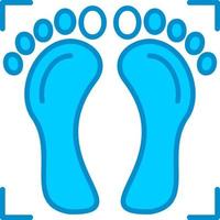 Foot Print Creative Icon Design vector