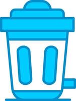 Trash Bin Creative Icon Design vector