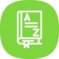 Dictionary Vector Icon Design