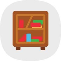 Bookshelf Vector Icon Design